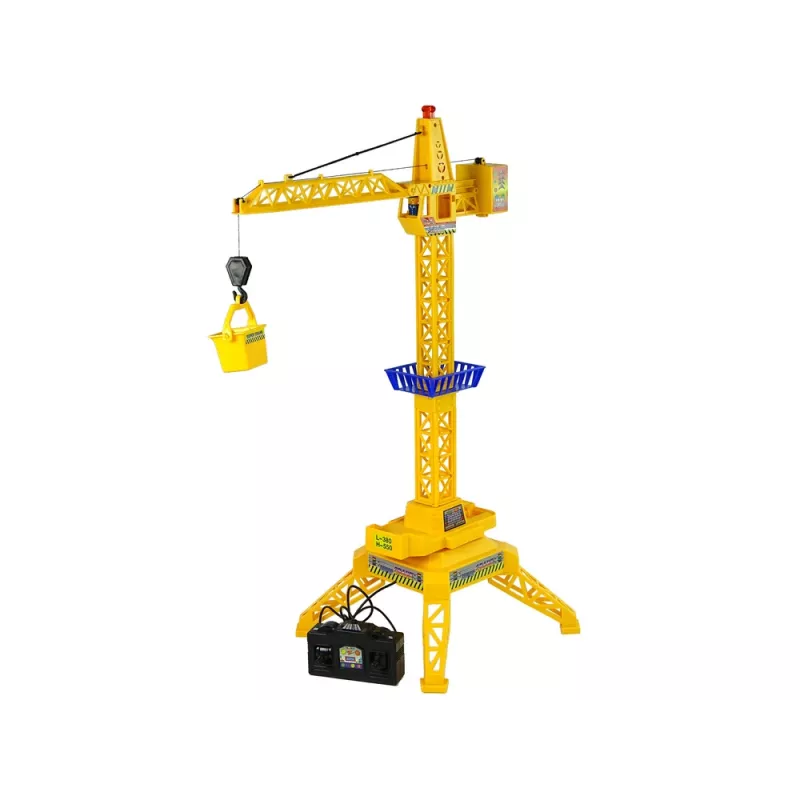 LEAN TOYS Valdomas nuotoliu kranas su judančia strėle