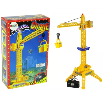 LEAN TOYS Valdomas nuotoliu kranas su judančia strėle
