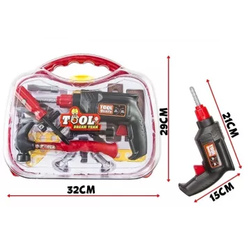 LEAN TOYS Big 22 PCS Tool Set Kit DIY Mechanic In A Suitcase Creative Construction Toy