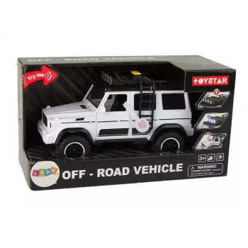 LEAN TOYS Visureigis Baltas Su Garsu Ir Šviesomis 1:14