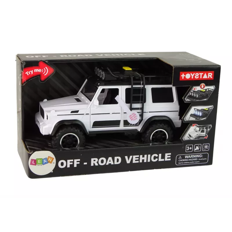 LEAN TOYS Visureigis Baltas Su Garsu Ir Šviesomis 1:14