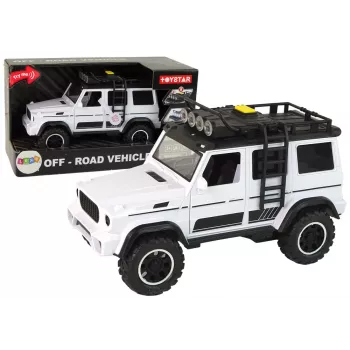 LEAN TOYS Visureigis Baltas Su Garsu Ir Šviesomis 1:14