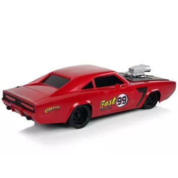 LEAN TOYS Automobilis RC Sportinis su lipdukais 1:20 Raudonas Pilotas