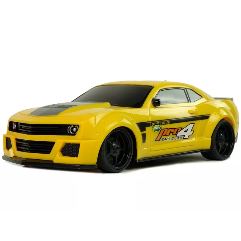 LEAN TOYS Cars R/C Police Pursuit Patrol Yellow Sports Car Pilots