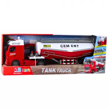 LEAN TOYS Cement Tanker Truck su vandens pylimo funkcija, šviesomis ir garsais