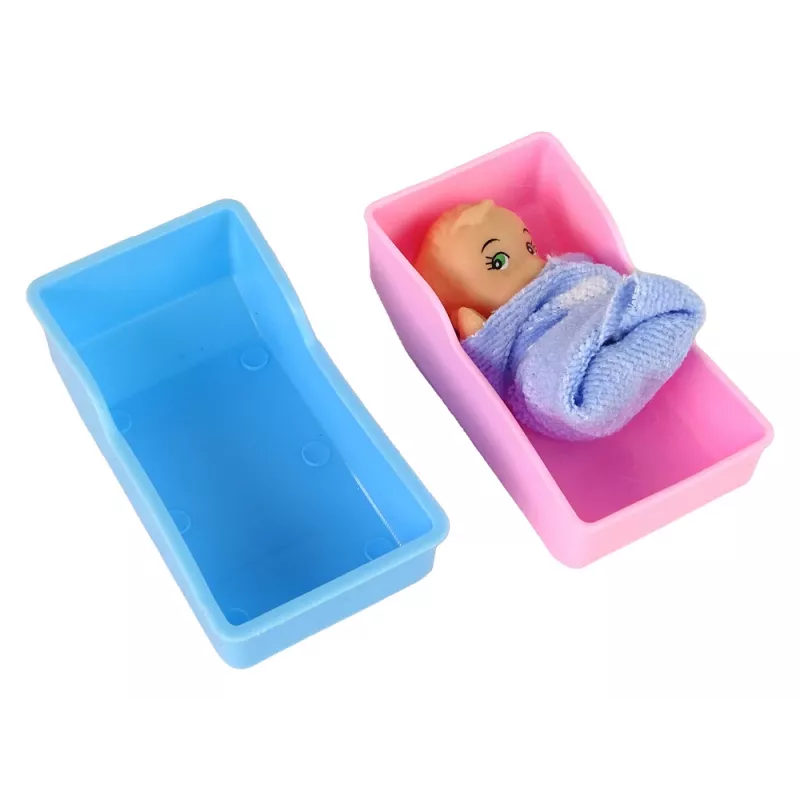 LEAN TOYS Vaikų gydytojo lėlės ilgų plaukų aksesuarai