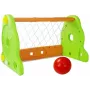 LEAN TOYS vaikų futbolo vartai žaliai oranžiniai