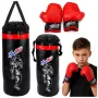 LEAN TOYS Vaikų bokso treniruočių rinkinys su Muay Thai pirštinėmis 55x17 cm M