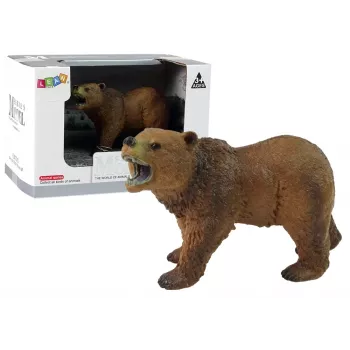 LEAN TOYS Kolekcinė figūrėlė Rudasis lokys „Animals of the World“