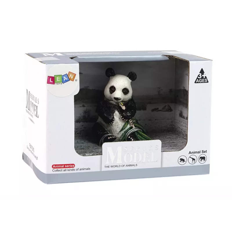 LEAN TOYS Collector's Figurine Great Panda su Bambuku