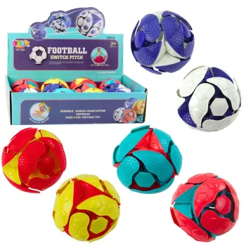 LEAN TOYS bespalvis LED žongliravimo kamuolys 8 cm, daugiaspalvis