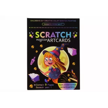 LEAN TOYS Coloring Scratch Book For Kids Magic