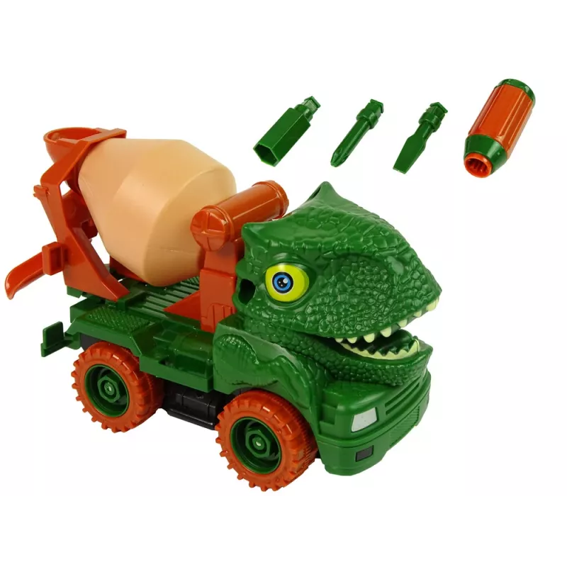 LEAN TOYS Concrete Truck Dinosaur Unwrecker Green Accessories
