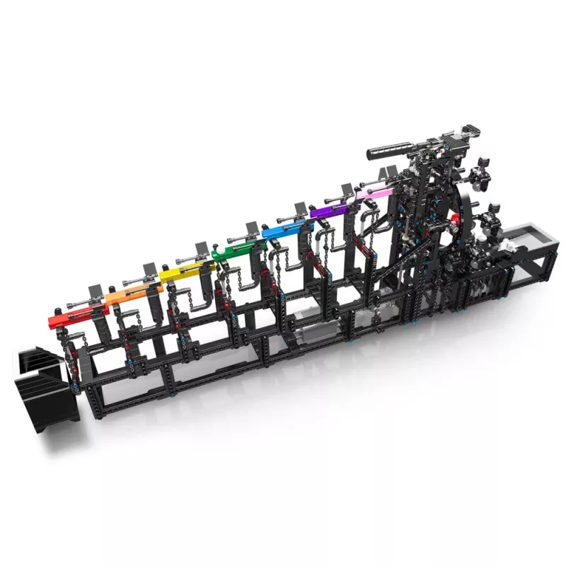 LEAN TOYS Construction Blocks Ball Track with Electric Motor 2520 psl.