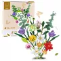 LEAN TOYS Construction Blocks Decorative Bouquet of Colorful Flowers 836 pcs