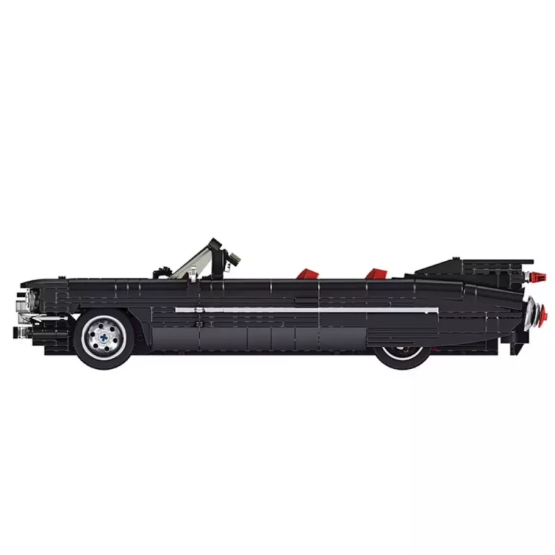 LEAN TOYS Construction Bricks Classic Car Cabrio Cadi-Elrado Black 1324 pcs.