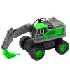 LEAN TOYS Statybinė technika Ekskavatorius Krautuvas Buldozeris Green Drive Mix