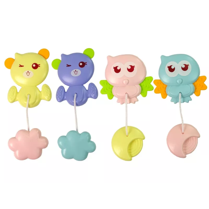LEAN TOYS Lovutės Karuselė su Projektoriumi Pilot Melodijos Gyvūnų Garsai Mėlyna