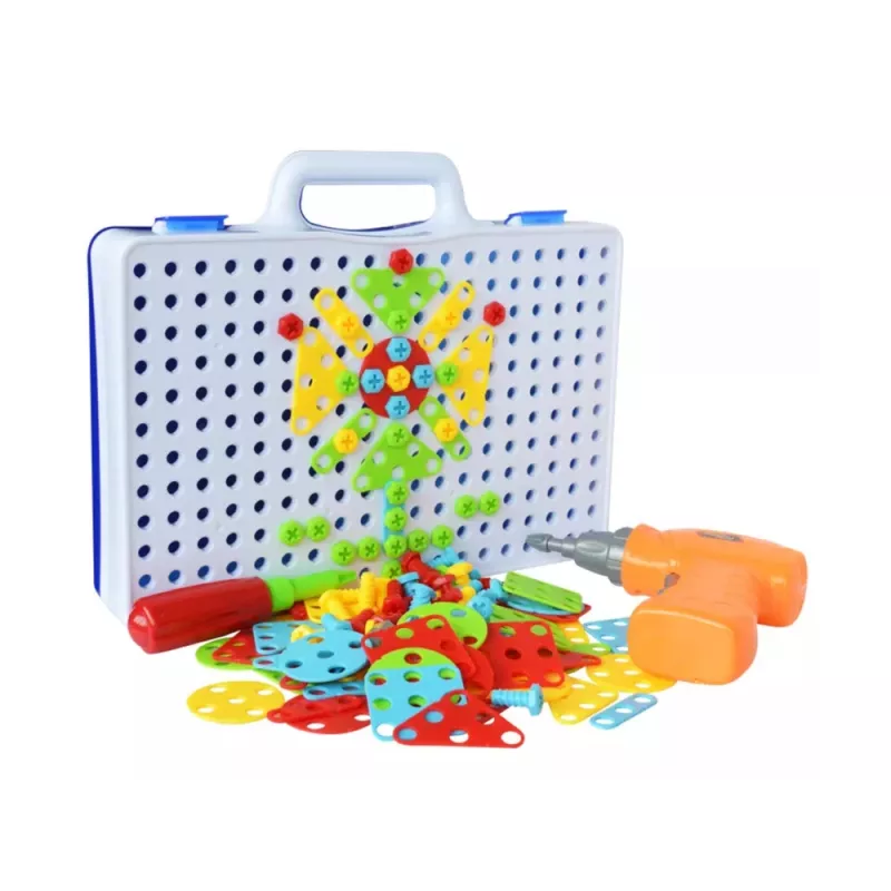 LEAN TOYS Creative Mosaic Puzzle 4in1 Screwdriver 237 Pieces