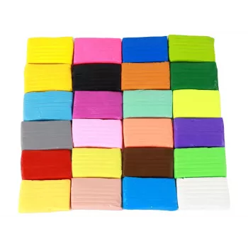 LEAN TOYS Kūrybinis molio modeliavimo rinkinys 24 spalvos su aksesuarais