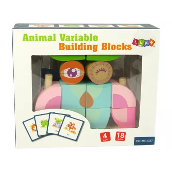 LEAN TOYS Creative Wooden Spatial Puzzle Owl 3D