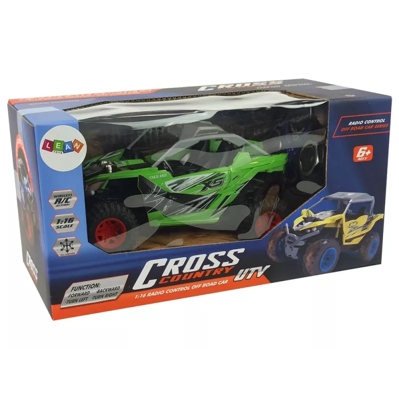 LEAN TOYS Cross Country Remote Controlled Terrain Car 27 MHz Green