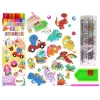 LEAN TOYS „Dinozaurų mozaika“ deimantinių lipdukų rinkinys