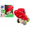 LEAN TOYS Dinozauras ant ratukų T-Rex Raudona figūrėlė