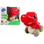 LEAN TOYS Dinozauras ant ratukų T-Rex Raudona figūrėlė