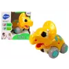 LEAN TOYS Dinozauras ant ratukų Geltonas Triceratops Figūrėlė