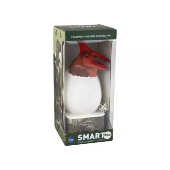 LEAN TOYS Dinozauras Pterozaurų LED Micro USB Kiaušinio Lempa - 16 RGB spalvų, lietimo ir nuotolinio valdymo, įkraunama