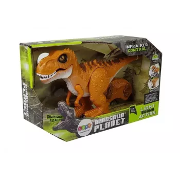 LEAN TOYS Dinozauras nuotoliniu valdymu R/C Bronzinis Garsas Šviesa