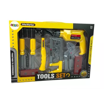 LEAN TOYS DIY Gręžtuvo, Plaktuko ir Atsuktuvo Rinkinys