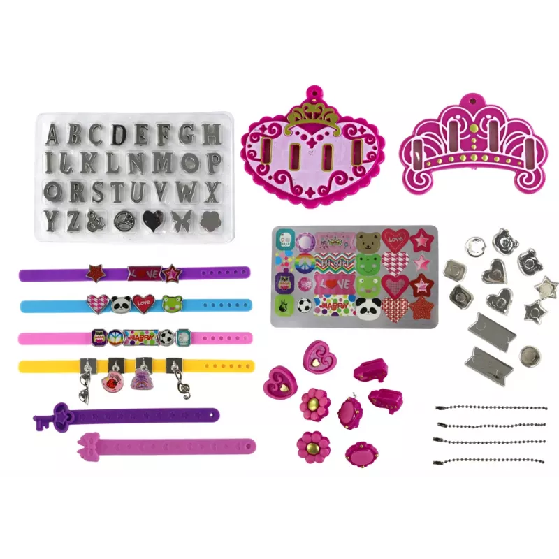 LEAN TOYS DIY Letters Pendants Bracelet Jewelry Set