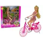 LEAN TOYS Lėlė ant Dviračio Rožinė