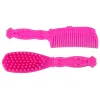LEAN TOYS Lėlė raitelė su rudu poniu