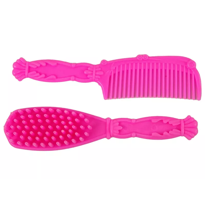 LEAN TOYS Lėlė raitelė su rudu poniu