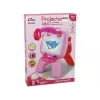 LEAN TOYS Dvipusė lenta su kreidelėmis, stovu ir projektoriumi Piešiniai Rožinė