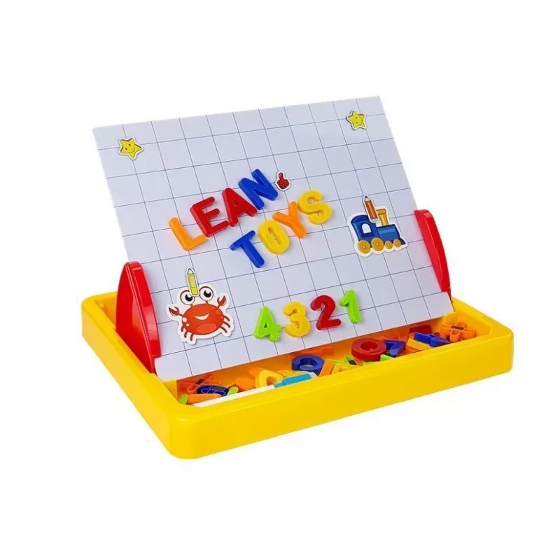 LEAN TOYS Piešimo lenta su magnetukais