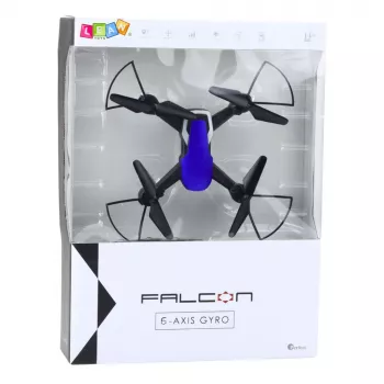 LEAN TOYS Dronas Six-Axis Gyroscope LED Lights 360° Rotation Mėlynas