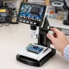 LEAN TOYS Educational Digital Microscope 4.3 Inch LCD Screen USB LED 1000x Magnification