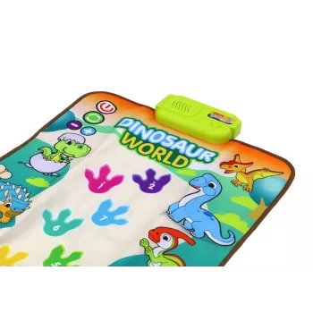 LEAN TOYS Educational Interactive Dance Mat Dinosaurs Lights Sounds