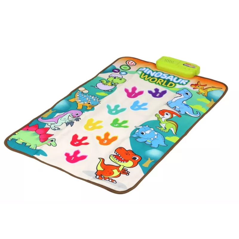 LEAN TOYS Educational Interactive Dance Mat Dinosaurs Lights Sounds