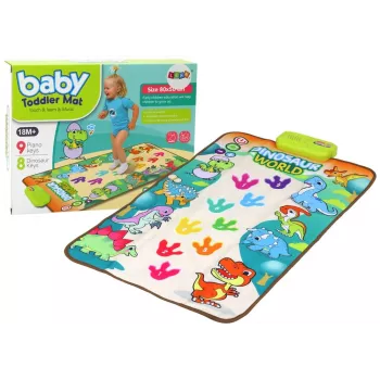 LEAN TOYS Educational Interactive Dance Mat Dinosaurs Lights Sounds