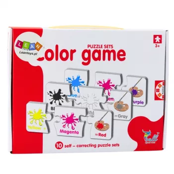 LEAN TOYS Educational Puzzle Colors in English 10 Connections