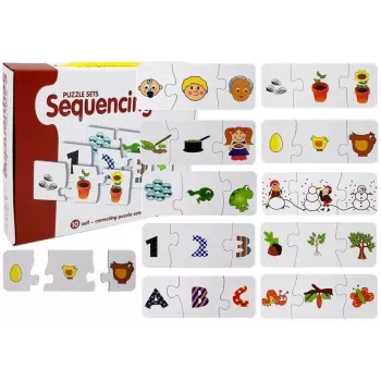 LEAN TOYS Educational Puzzle Learning 10 Connections