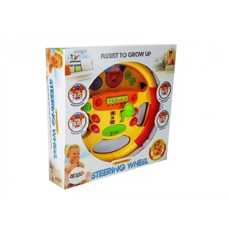 LEAN TOYS Vairas su garsu ir šviesomis kūdikiams