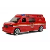 LEAN TOYS Fire Department Auto su traukimo virvele, šviesomis ir garsu