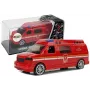 LEAN TOYS Fire Department Auto su traukimo virvele, šviesomis ir garsu
