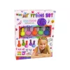 LEAN TOYS Plaukų dažymo rinkinys vaikams 5 dažai trintukai